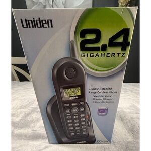 Uniden EXI4561 24 GHz Extended Range Cordless‎ Phone Caller ID Memory NIB